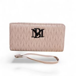 Chic Beige Quilted Wristlet